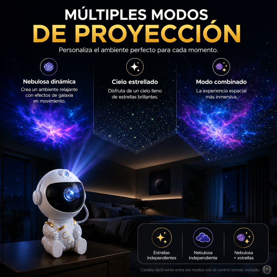 Mini Astronauta Proyector de Nebulosas