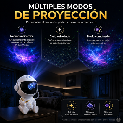 Mini Astronauta Proyector de Nebulosas